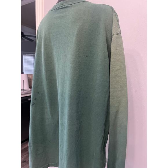 Carhartt Thrashed L/S T-Shirt Mens 3XL SunFaded Arm SpellOut Destroyed Grunge - Picture 11 of 11